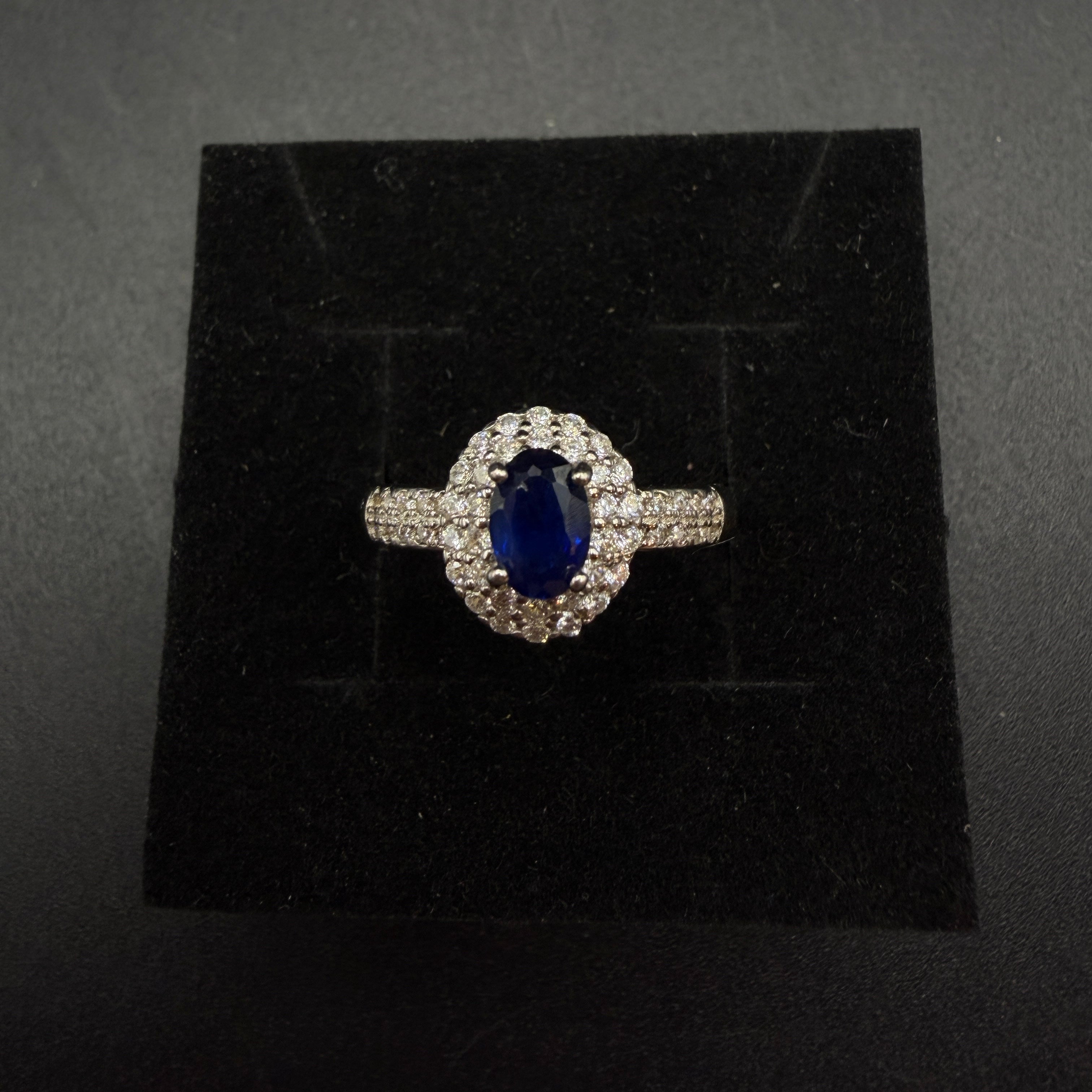 Sapphire S925 Certified Adjustable Ring