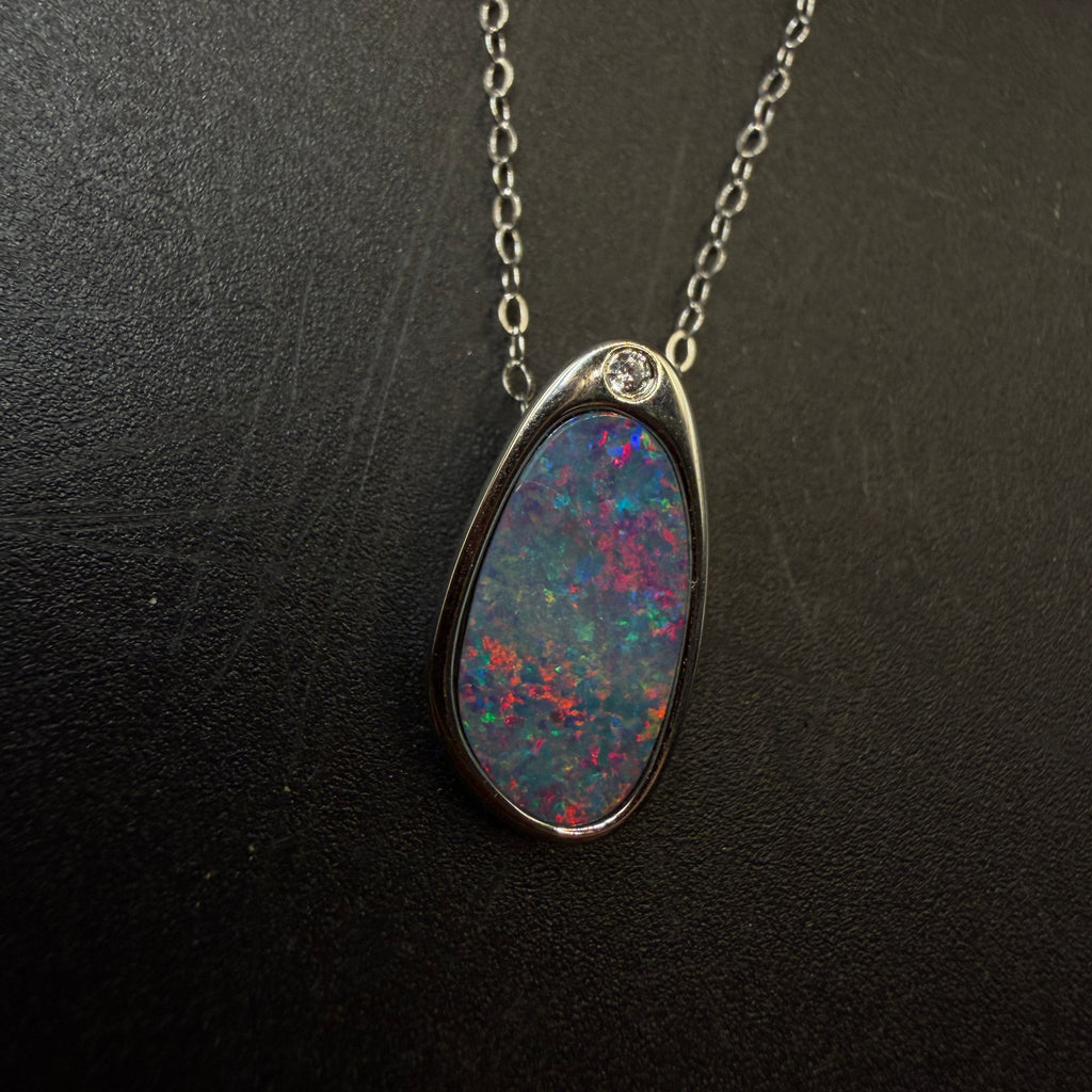 Australian Boulder Opal S925 Necklace