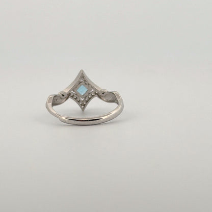 Blue Topaz S925 Adjustable Ring