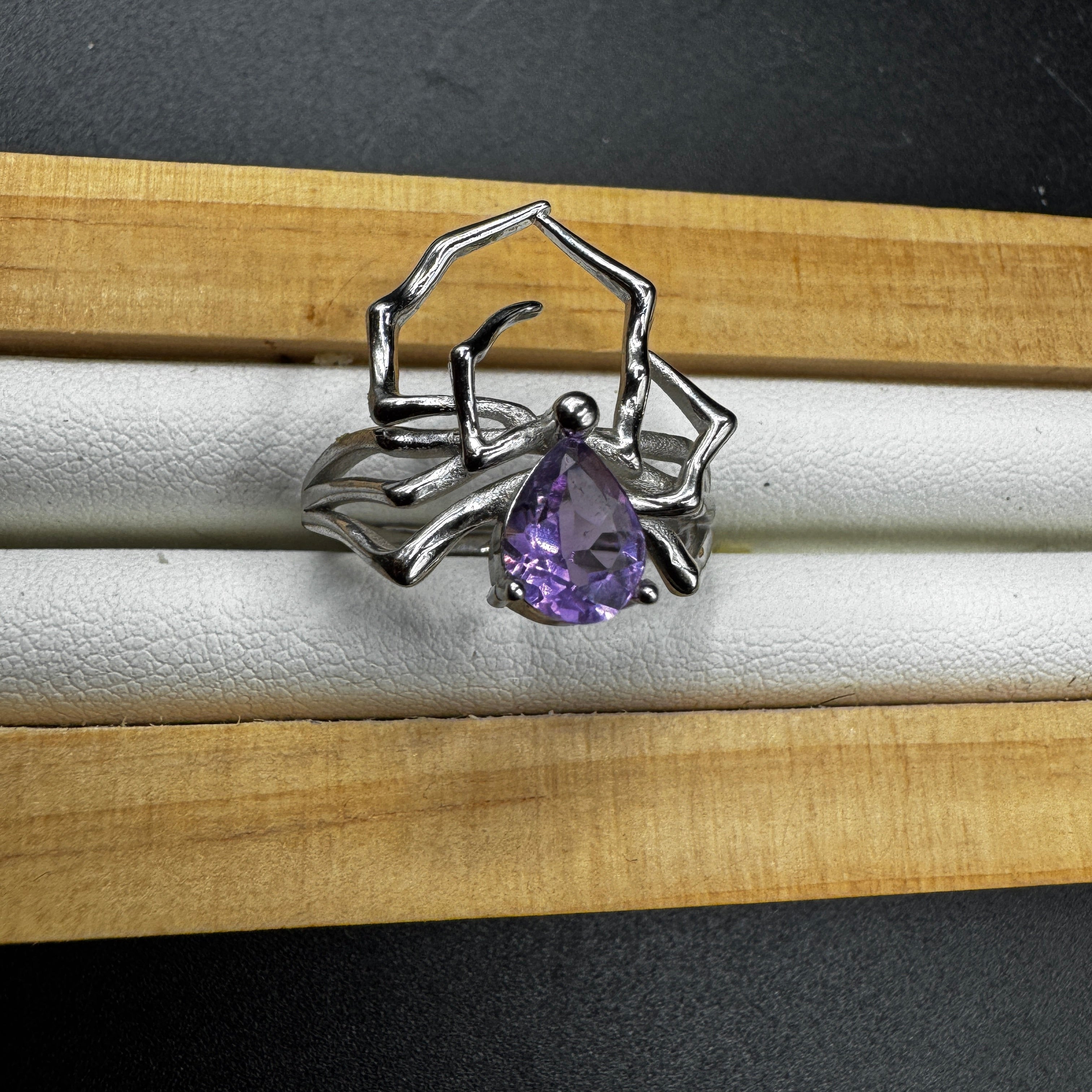 Amethyst S925 Halloween Ring