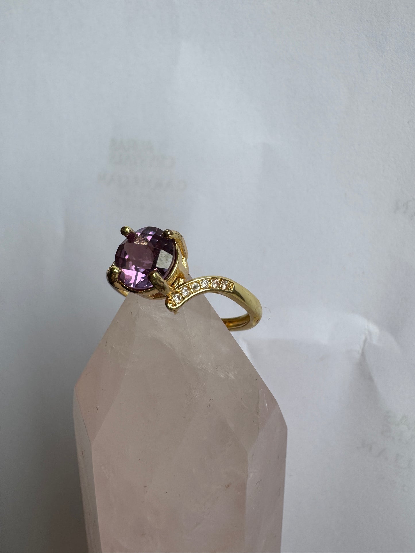 Gold Amethyst Ring