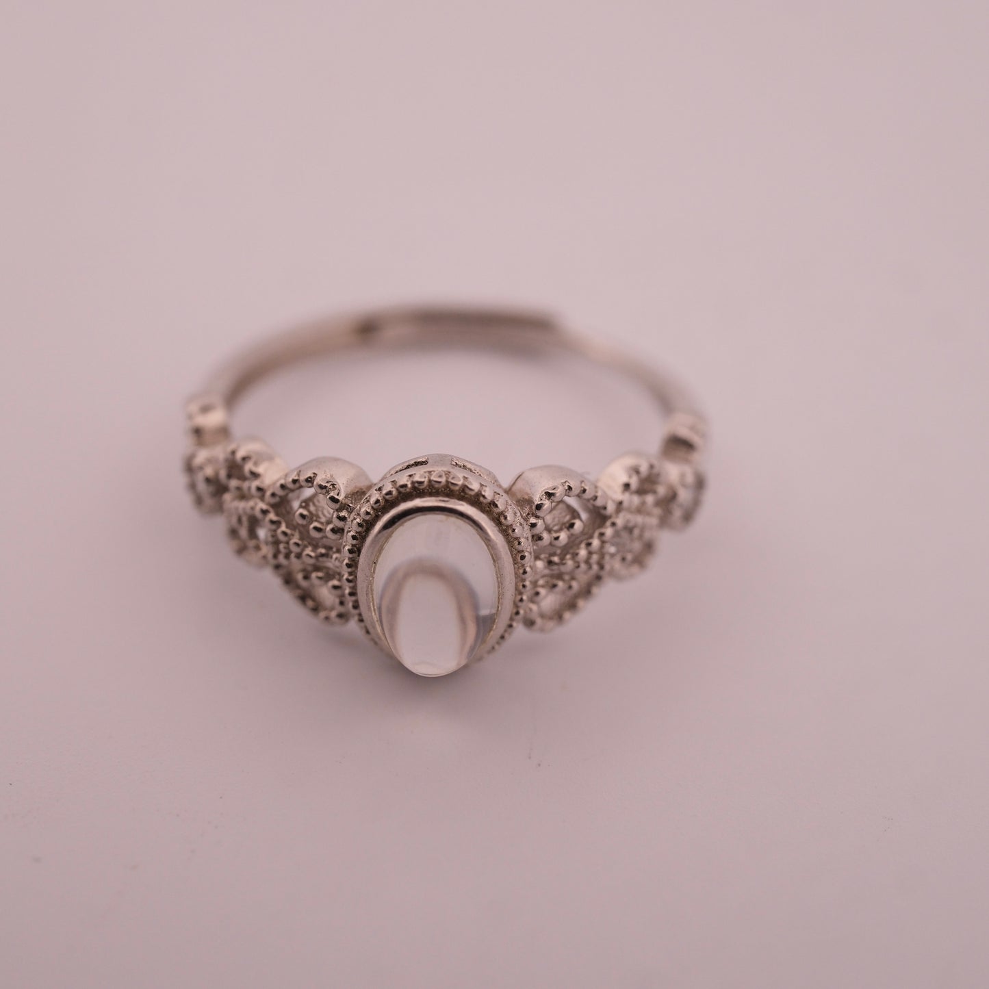 Moonstone S925 Adjustable Ring