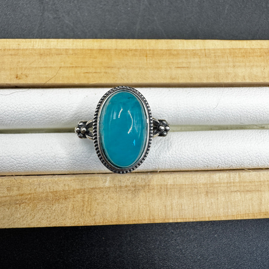 Amazonite S925 Adjustable Ring