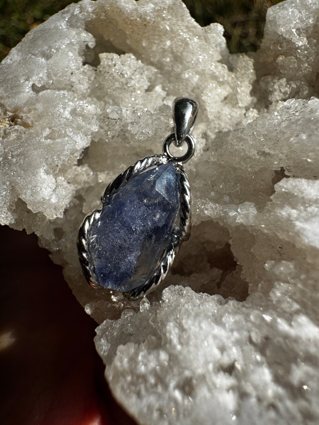 Dumortierite Quartz Necklace