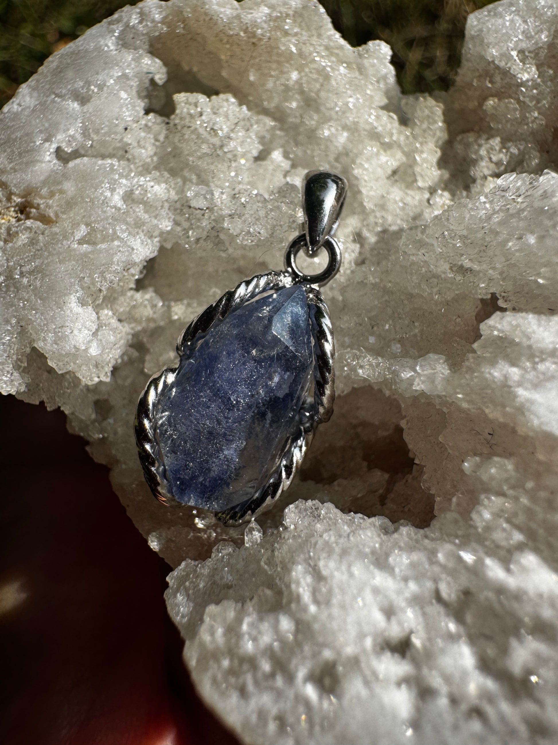 Dumortierite Quartz Necklace