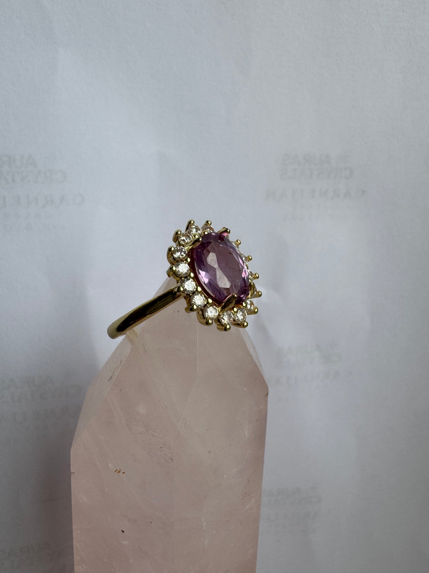 Gold Amethyst Ring 2