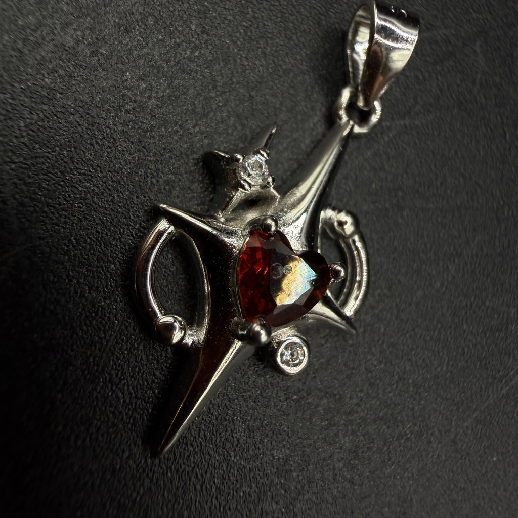Garnet Star S925 Necklace