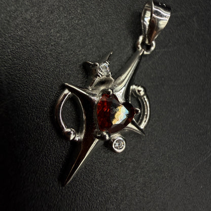 Garnet Star S925 Necklace