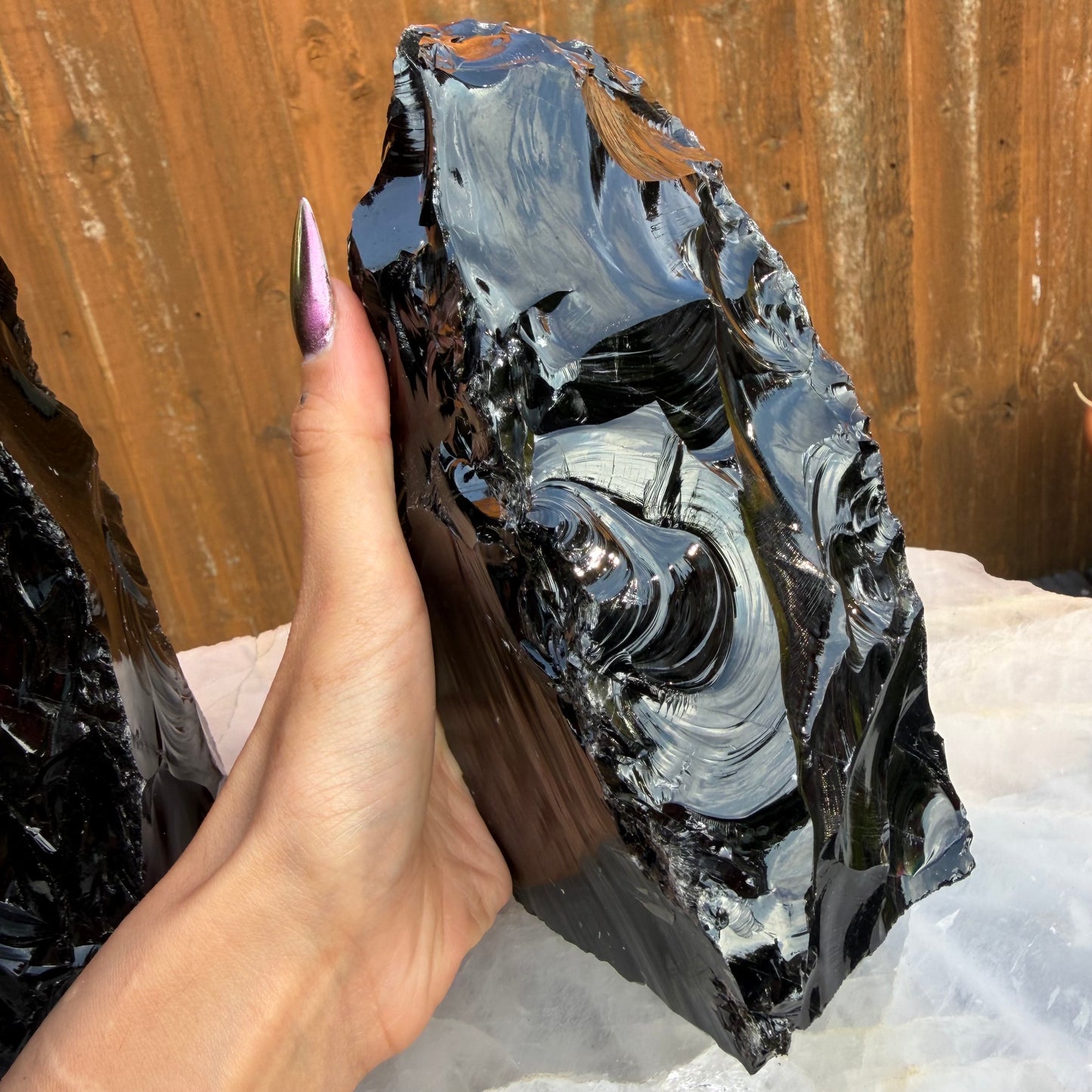 Black Obsidian Raw Towers