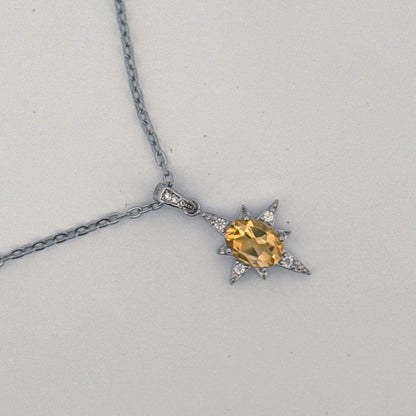 Citrine S925 Necklace
