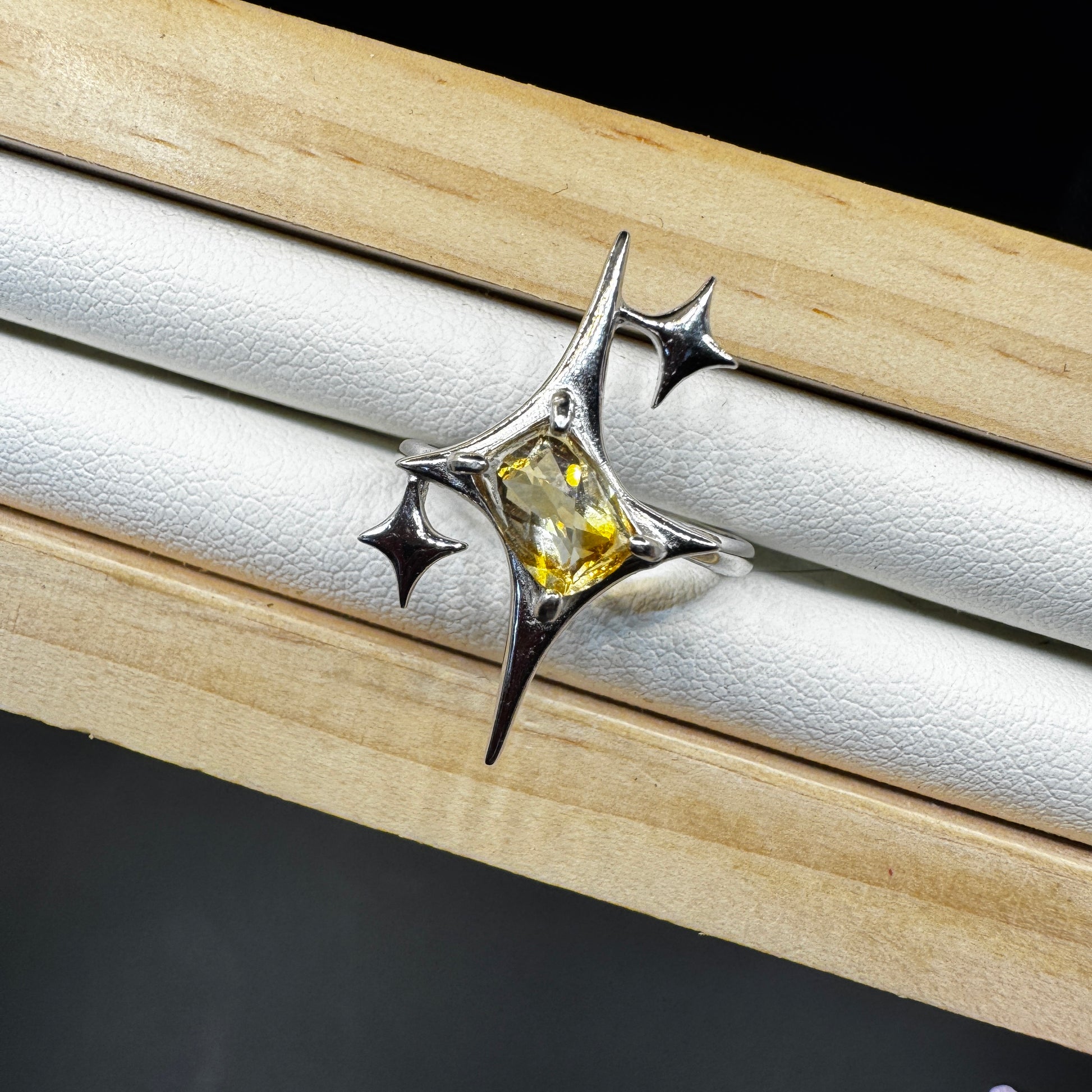 Citrine Signature Star Ring