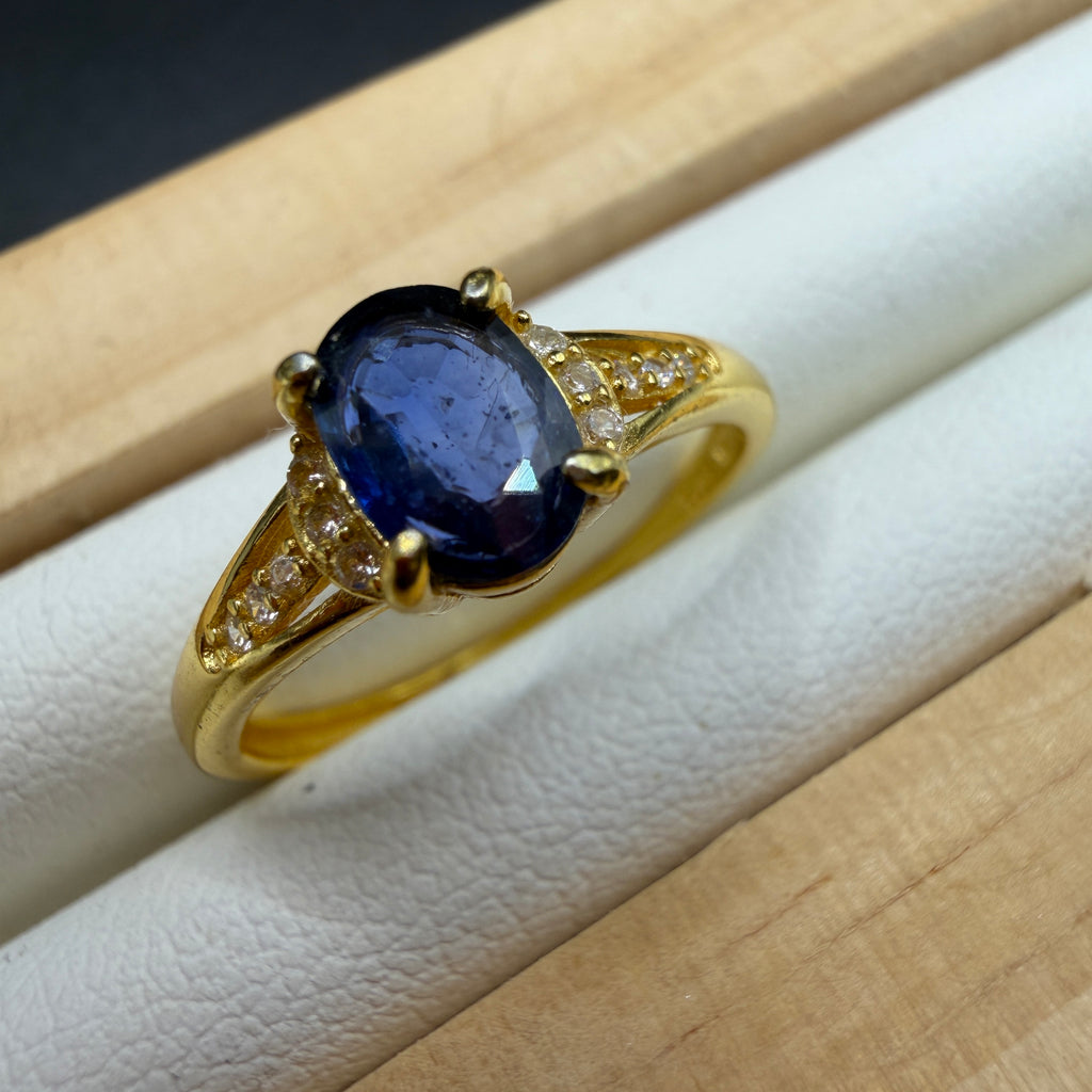 Sapphire S925 Adjustable Ring