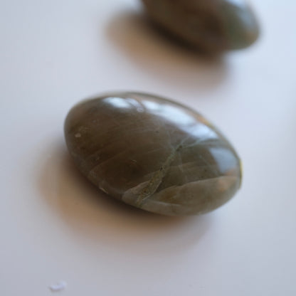 Green Moonstone Palm Stone