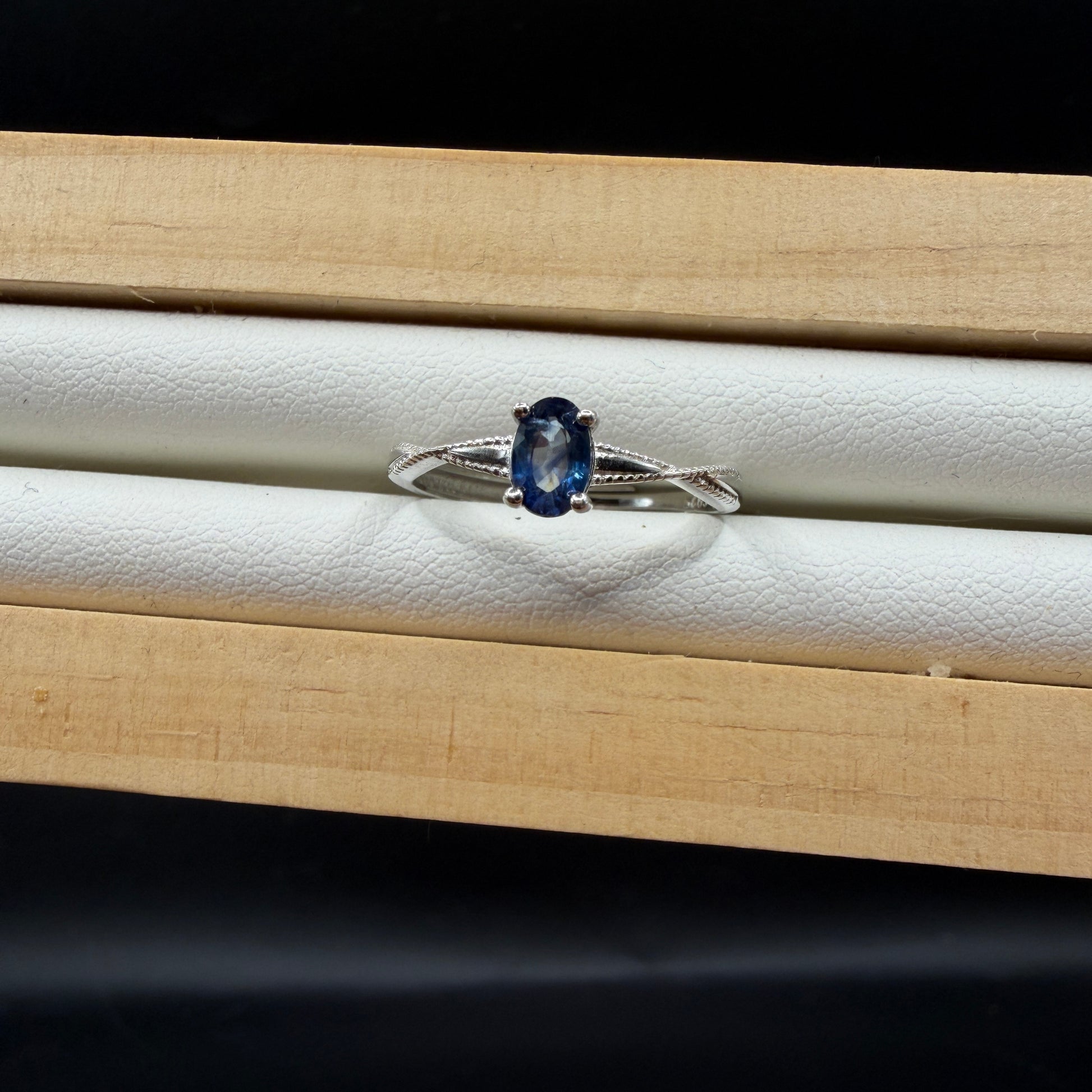 Sapphire S925 Adjustable Ring