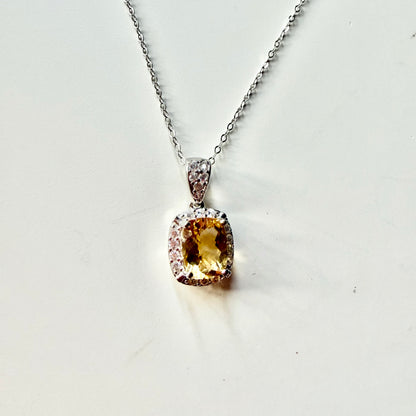 Citrine S925 Necklace