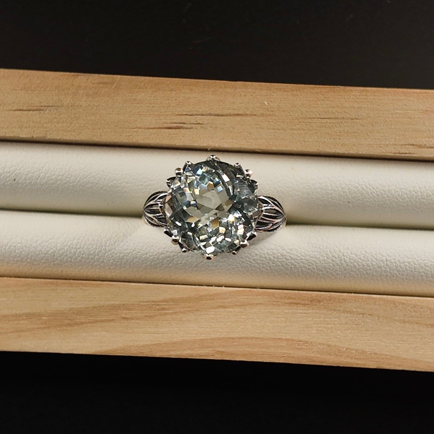 Prehnite S925 Adjustable Ring