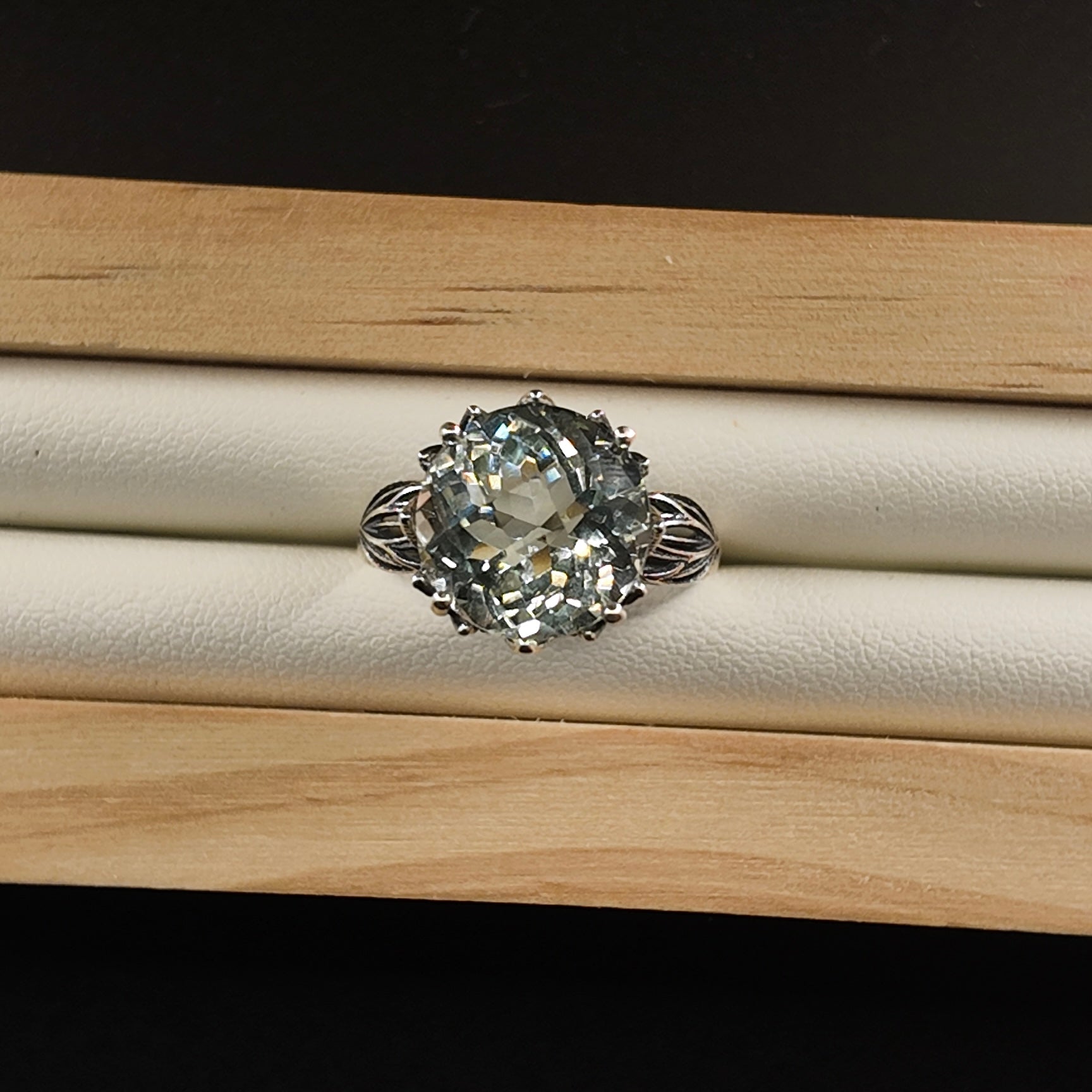 Prehnite S925 Adjustable Ring