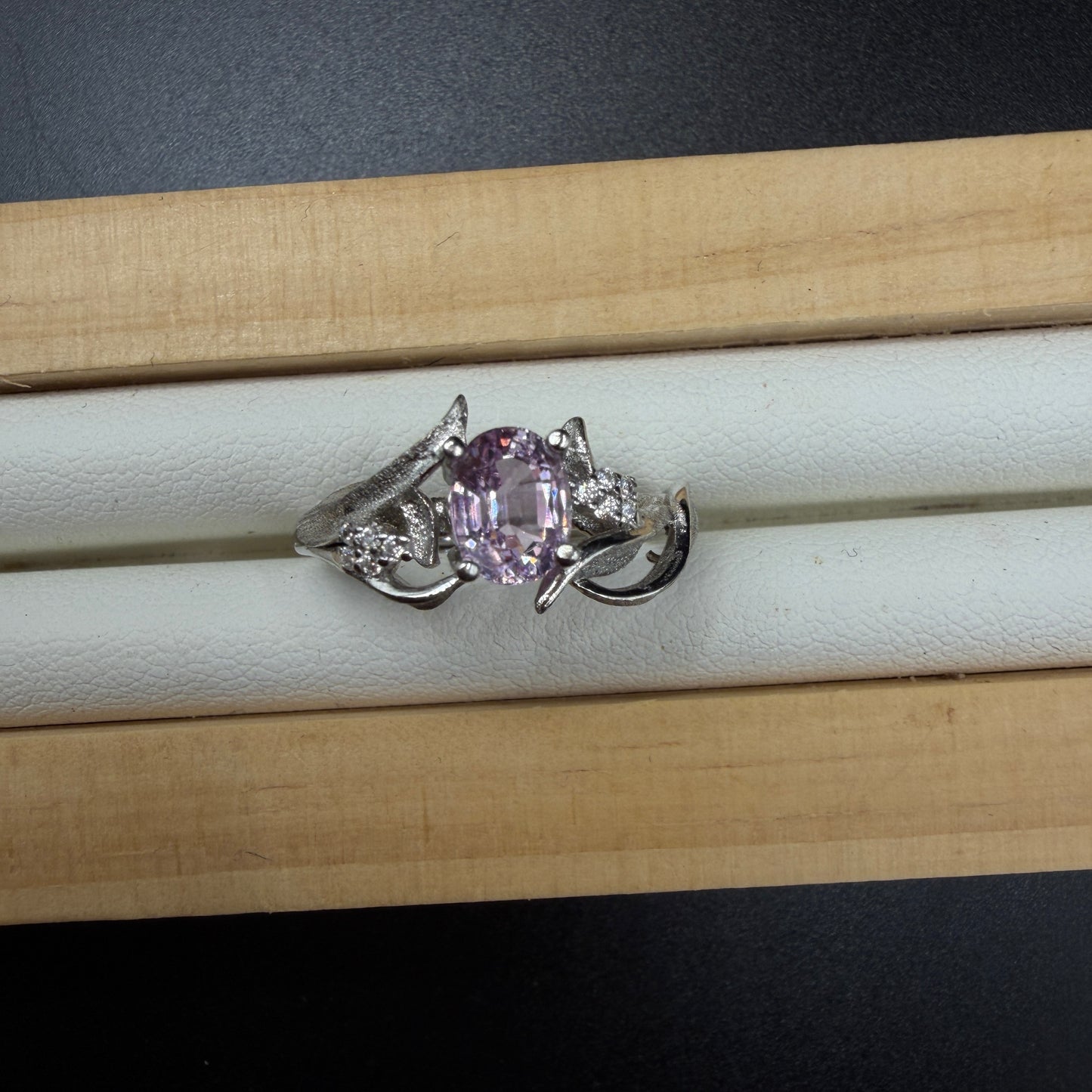 Kunzite S925 Adjustable Certified Ring