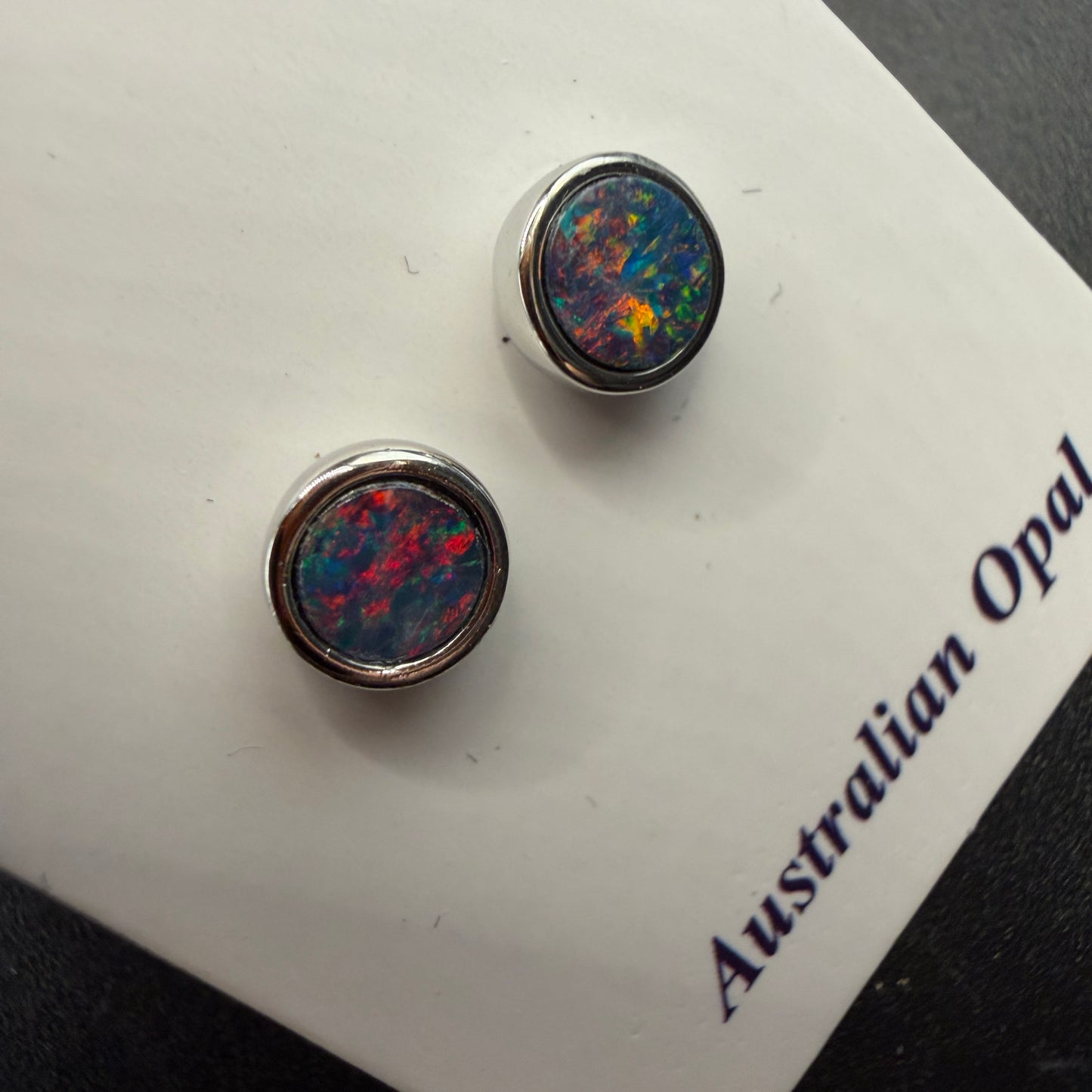 Australian Boulder Opal S925 Earrings