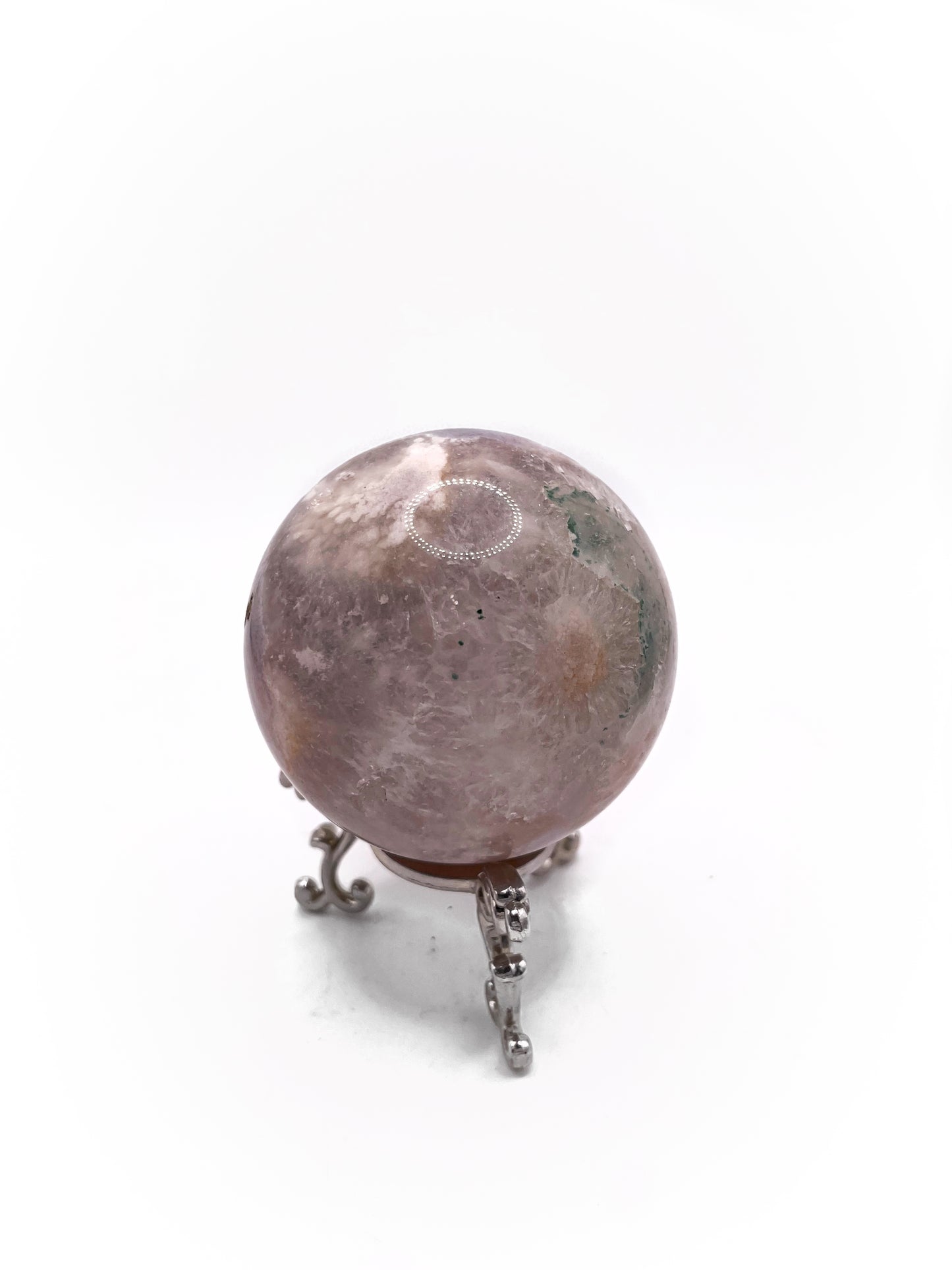 Flower Agate Pink Amethyst Sphere