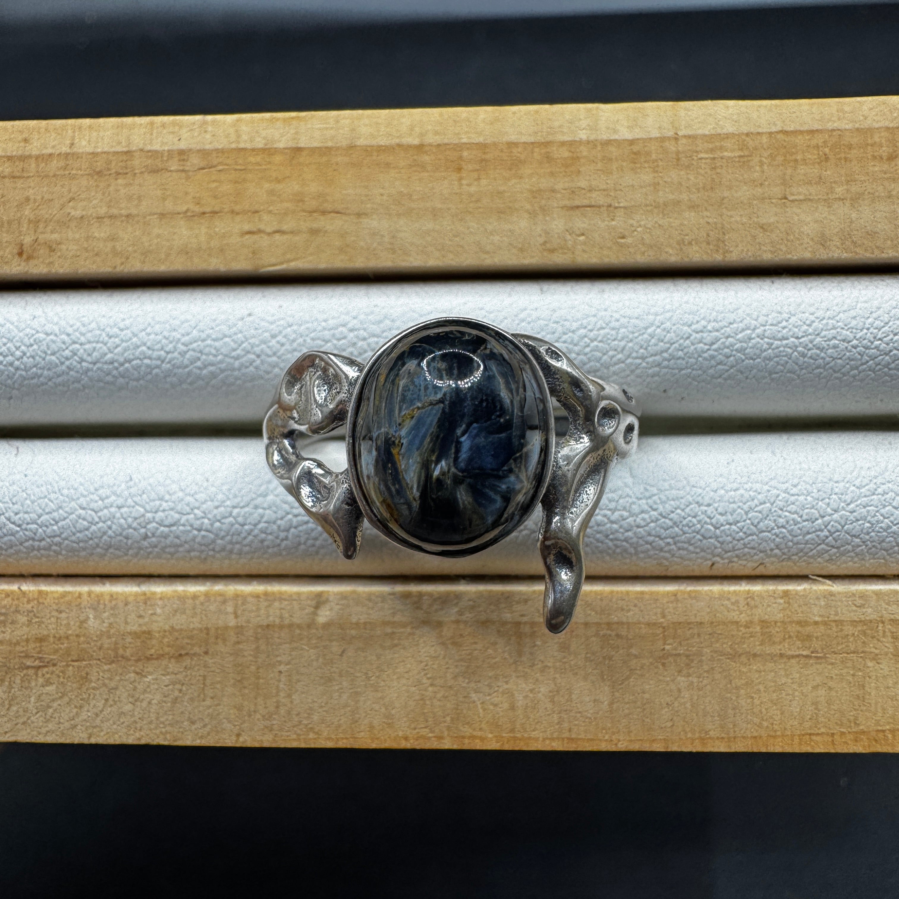 Pietersite S925 Adjustable Ring