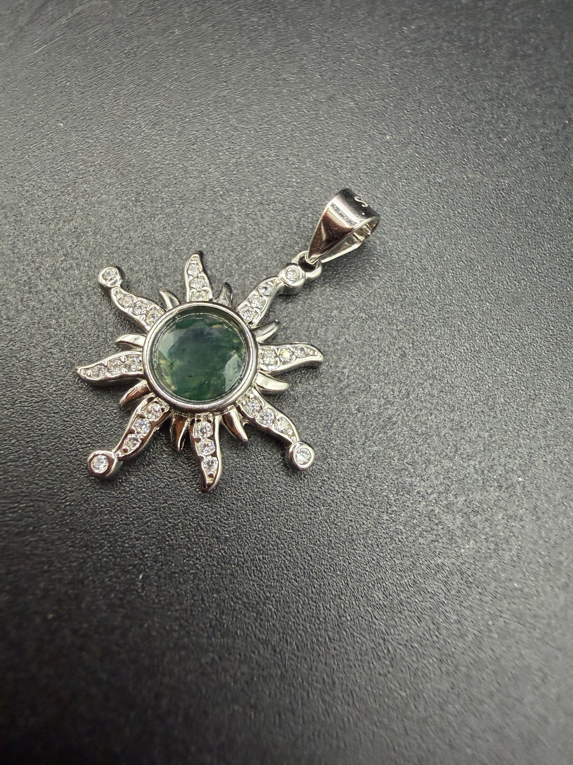 Moss Agate S925 Necklace