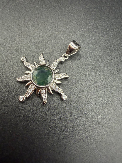Moss Agate S925 Necklace