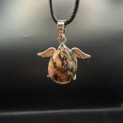 Rhodonite Wings Necklace