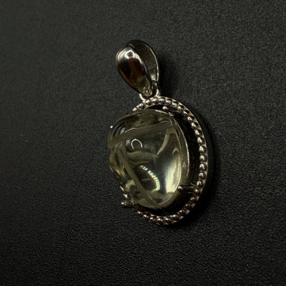 Libyan Desert Glass Scarab S925 Certified Necklace