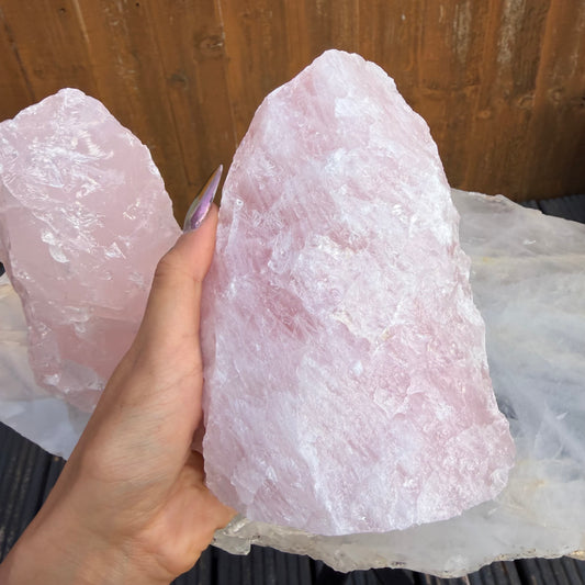 Rose Quartz Raw Towers