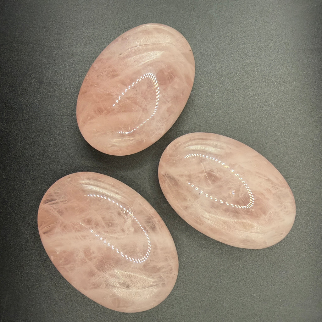 Rose Quartz Palm Stone
