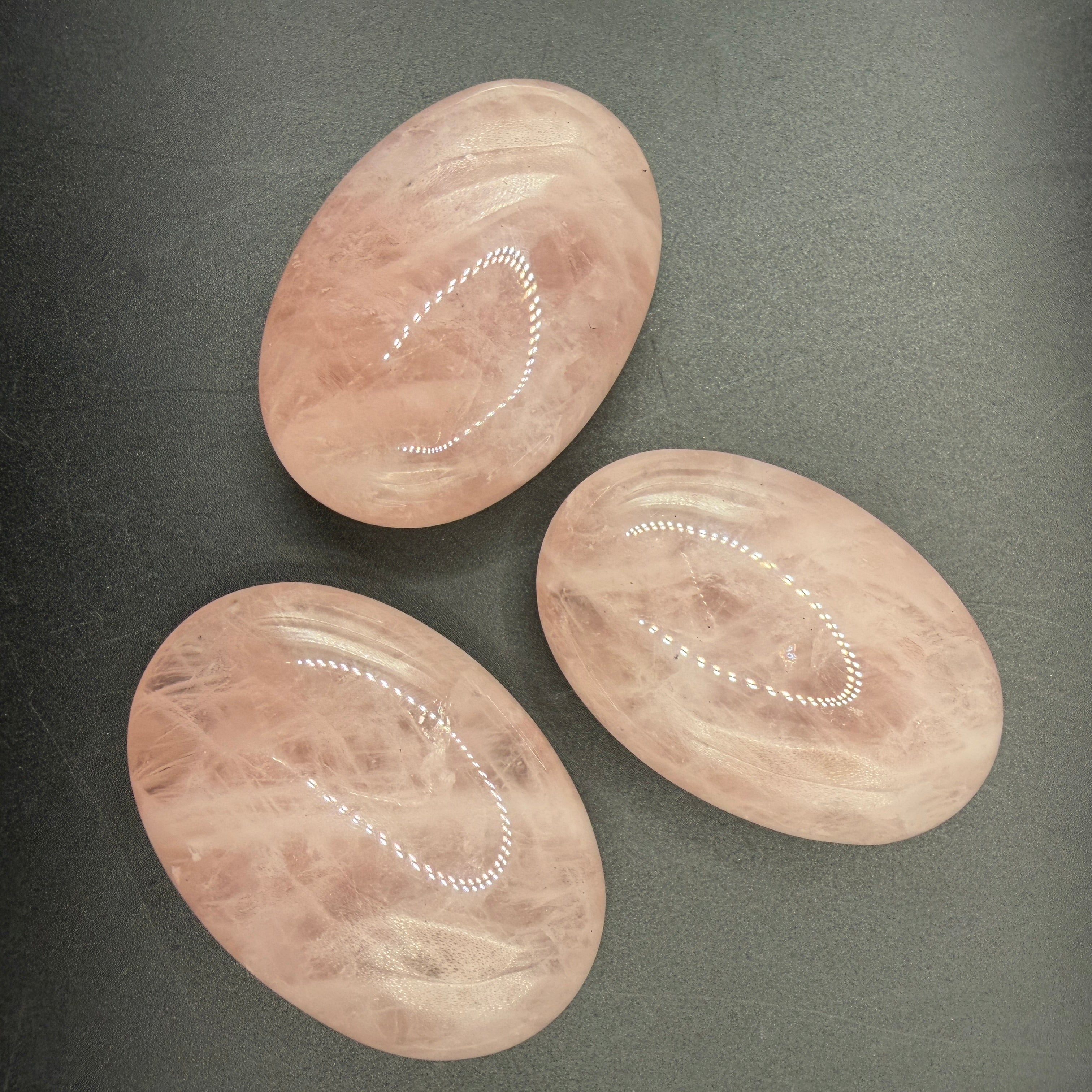 Rose Quartz Palm Stone