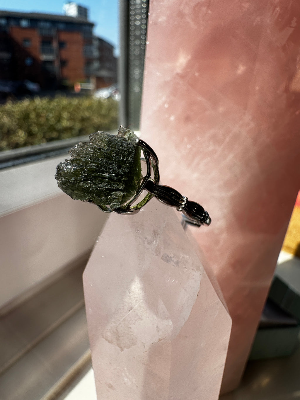 Moldavite Ring