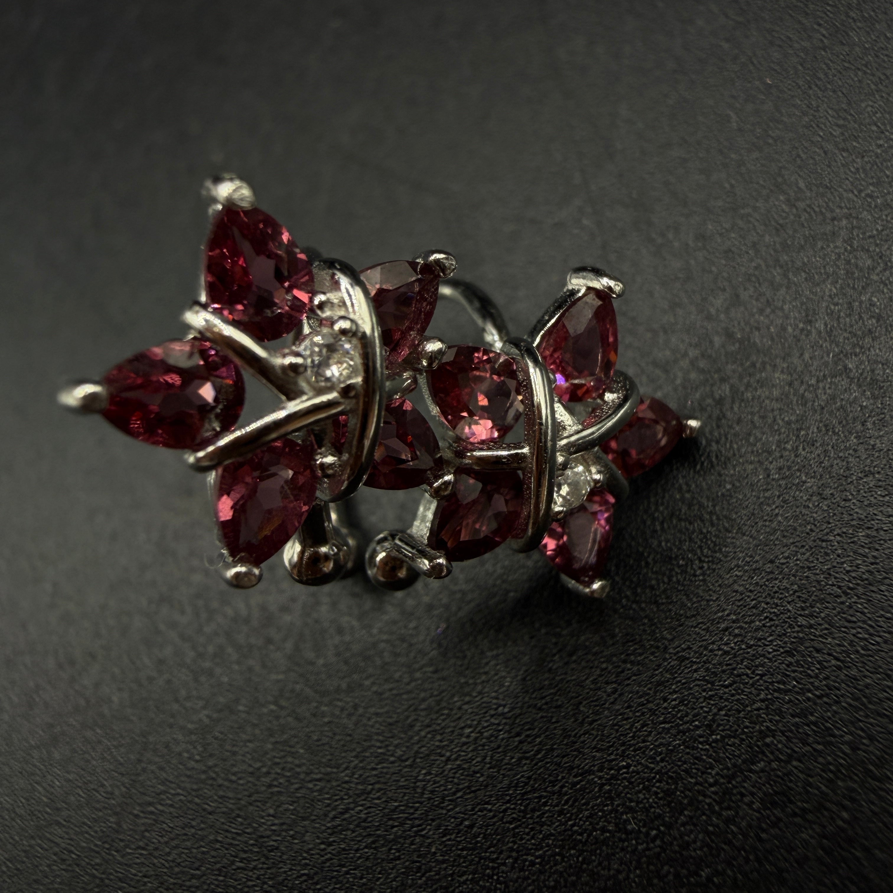 Garnet S925 Ear Cuffs