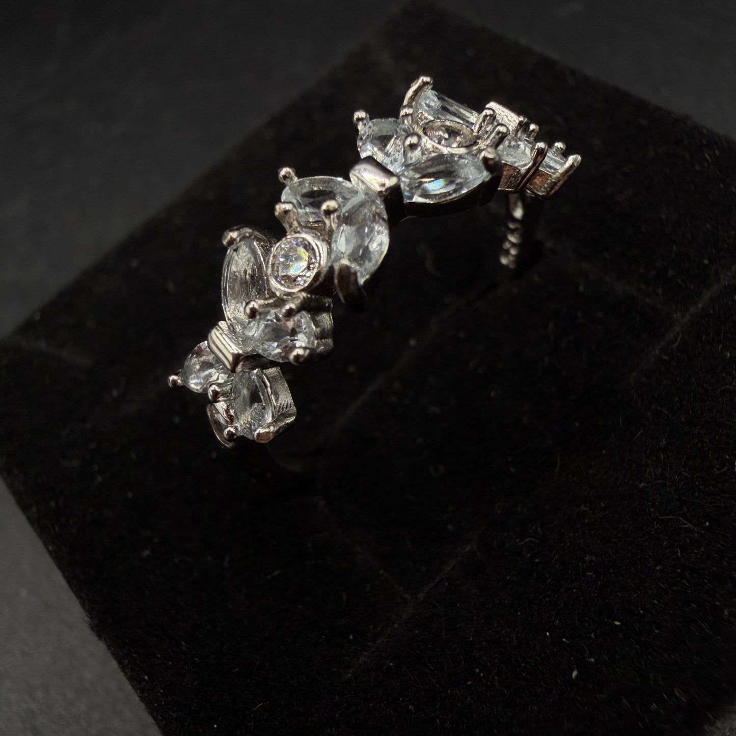 Aquamarine Butterfly S925 Certified Adjustable Ring