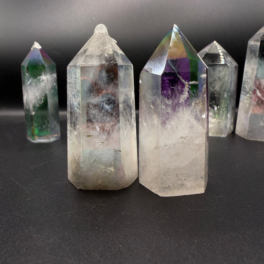 Aura Clear Quartz Tower