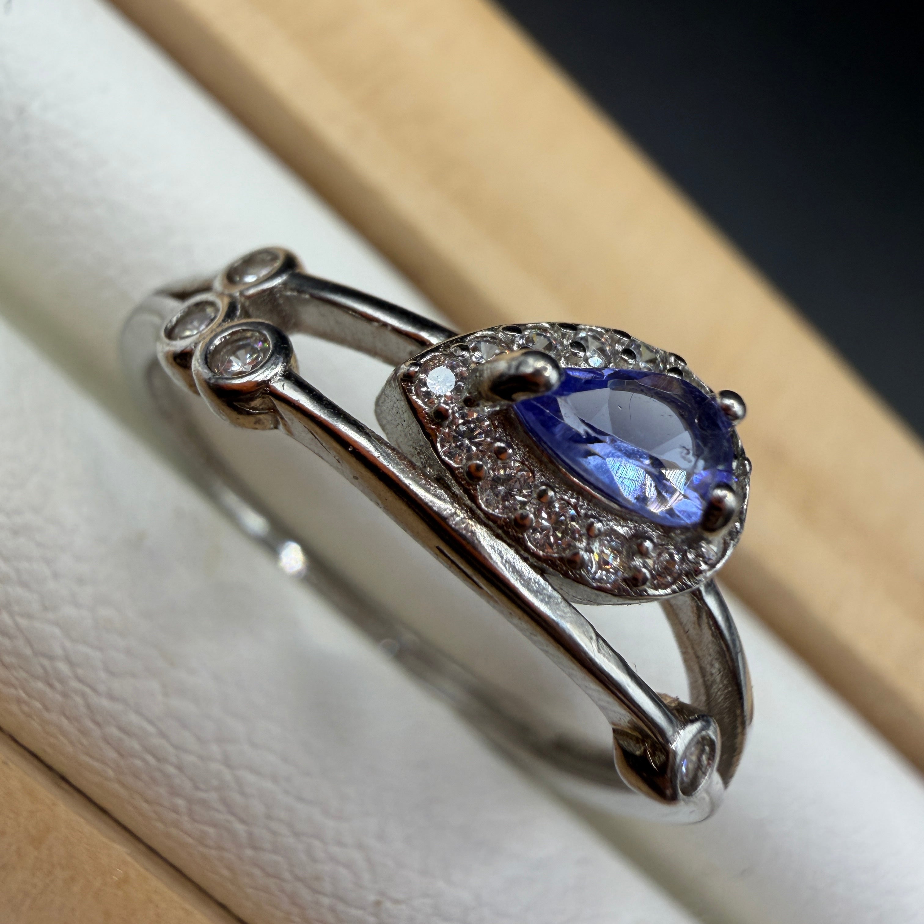 Tanzanite S925 Adjustable Ring