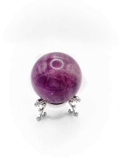 Purple Banded Fluorite Sphere