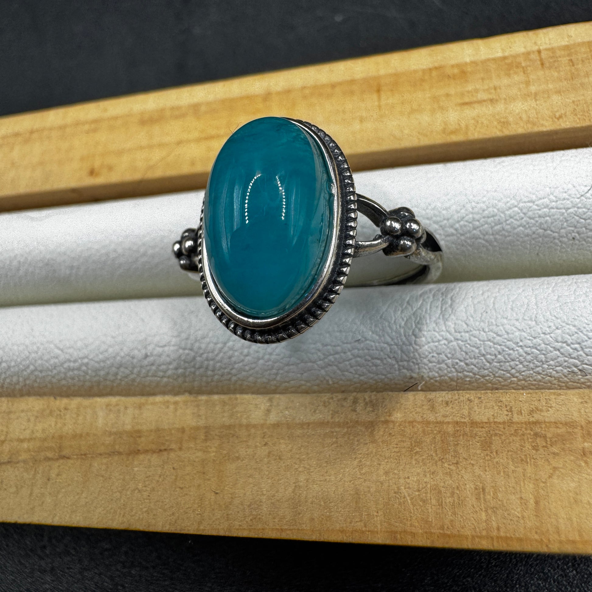 Amazonite S925 Adjustable Ring