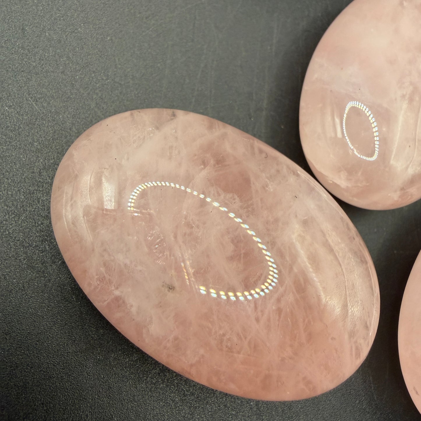 Rose Quartz Palm Stone