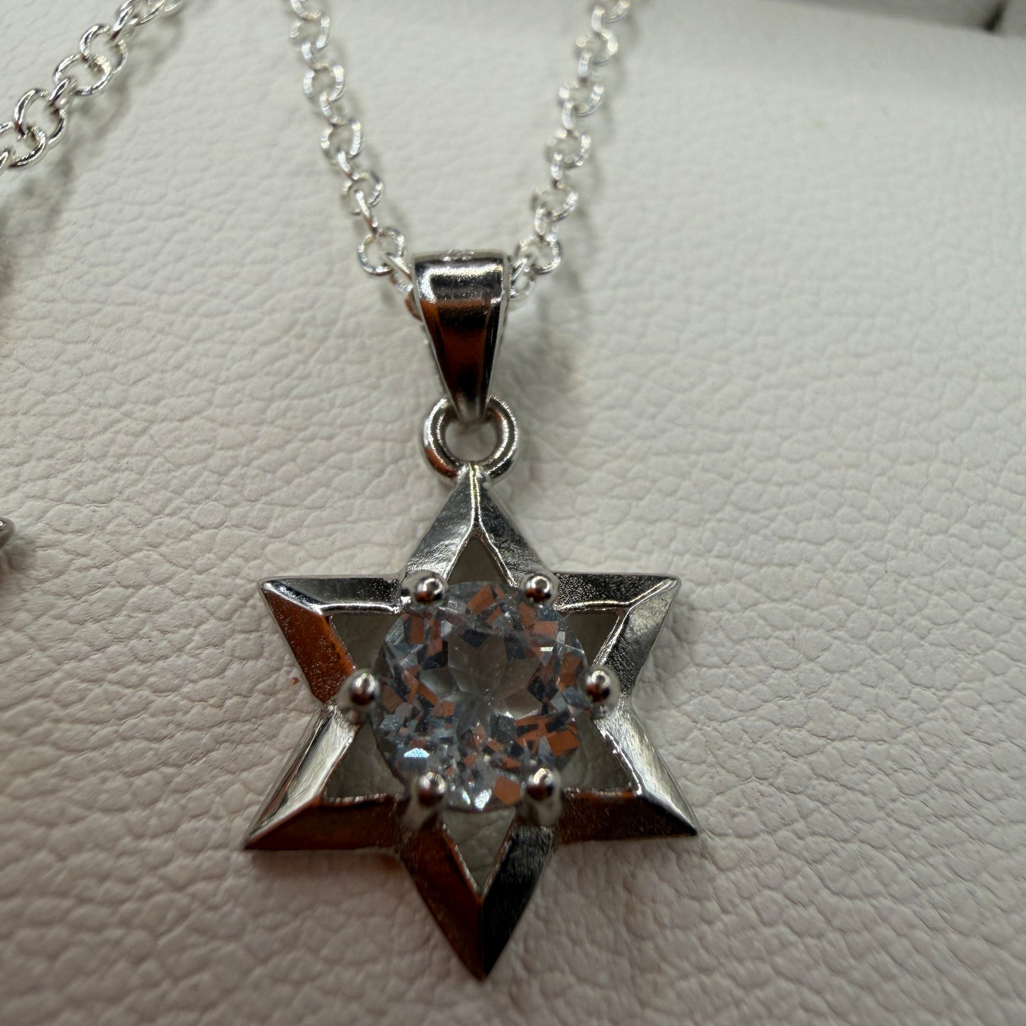 Black Spinel / Aquamarine S925 Necklace