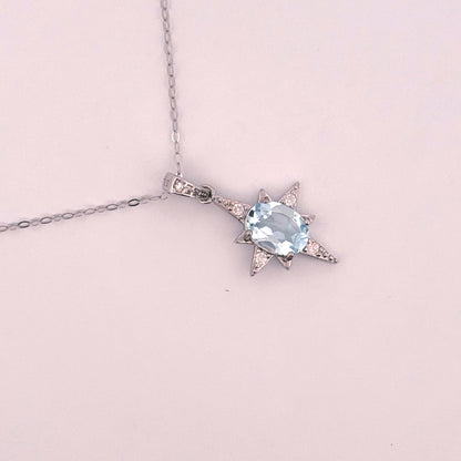 Aquamarine S925 Necklace