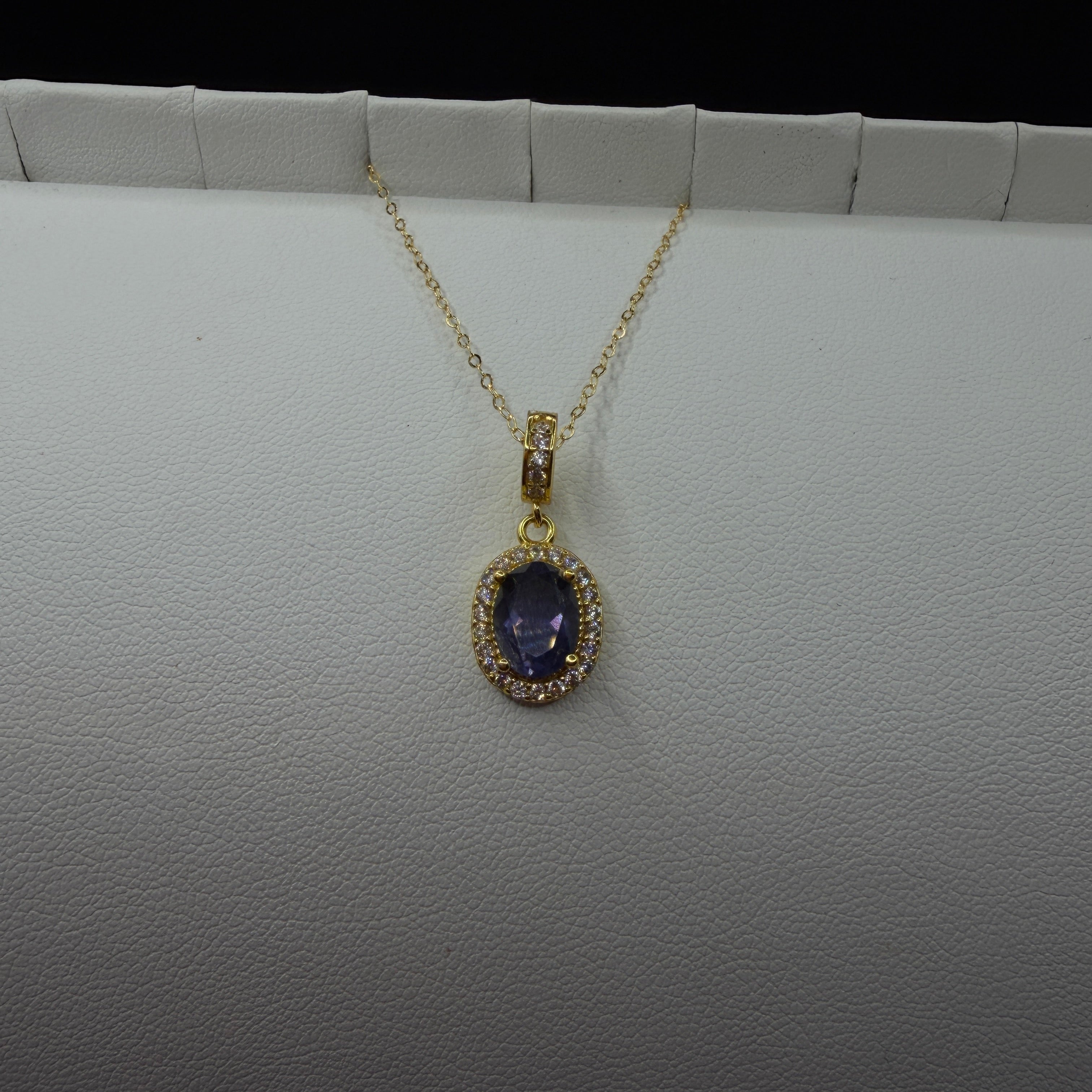 Tanzanite S925 Gold Necklace