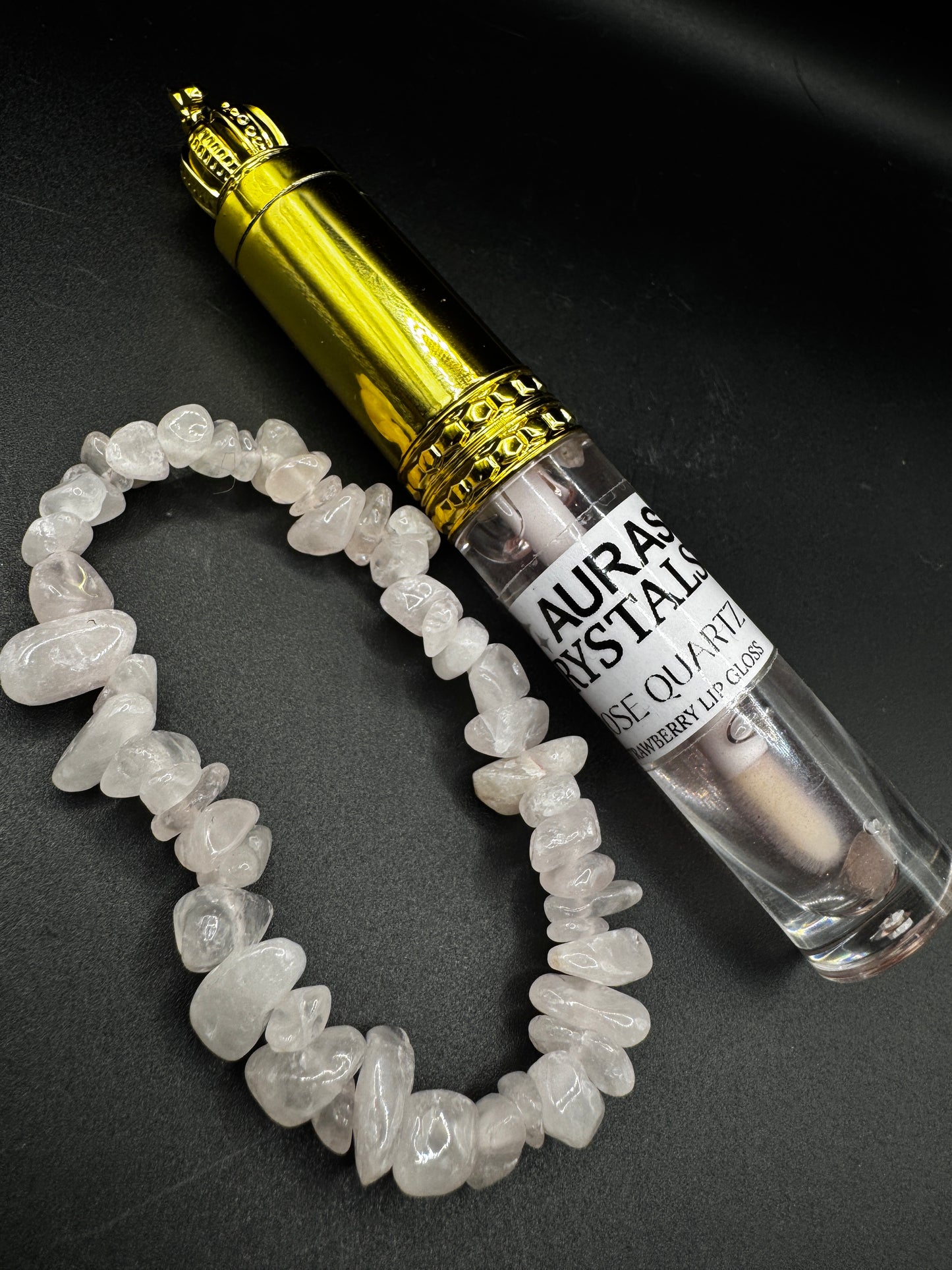 Rose Quartz Lip and Bracelet Bundle