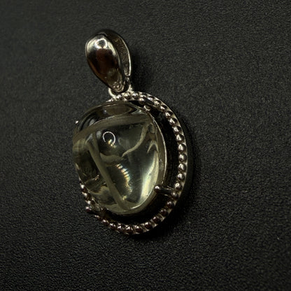 Libyan Desert Glass Scarab S925 Certified Necklace