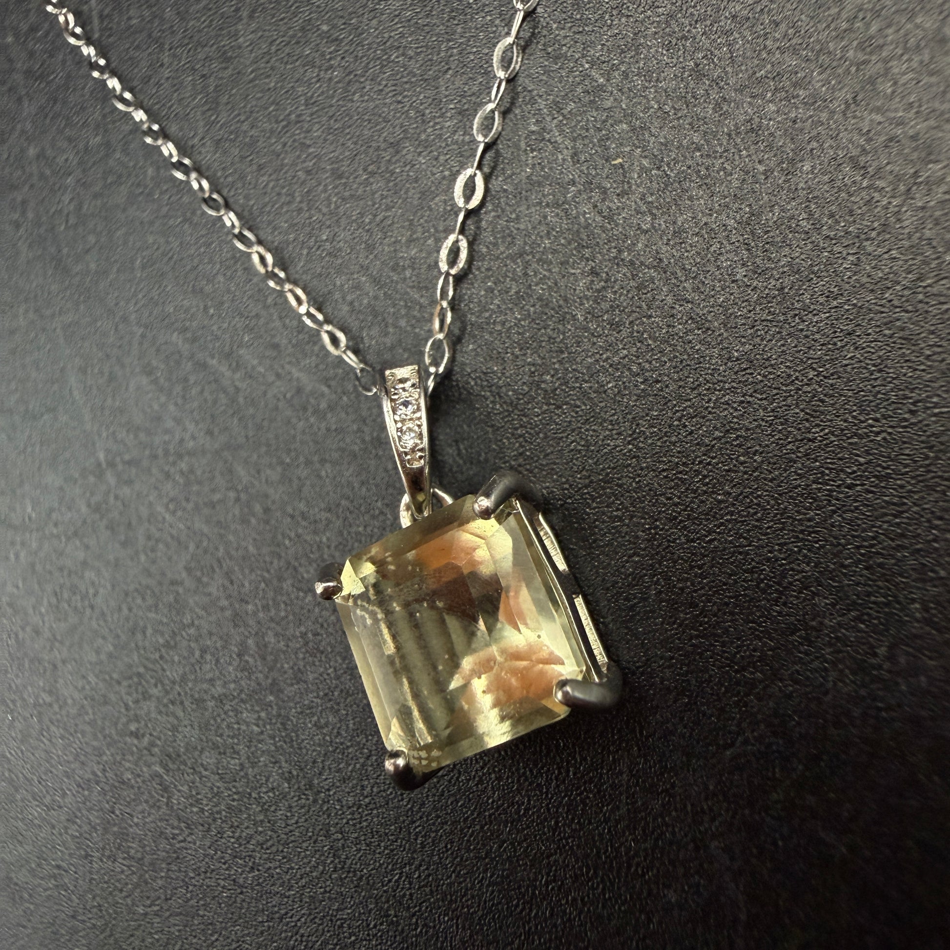 Libyan Desert Glass S925 Certified Necklace