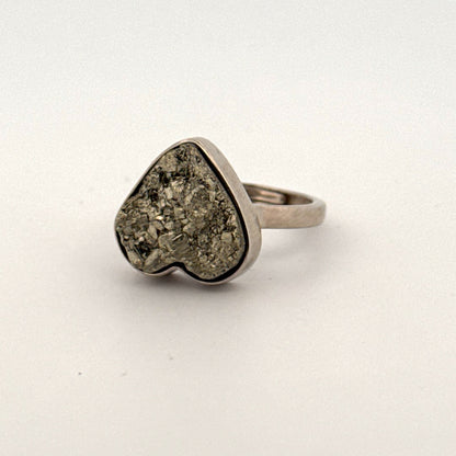 Pyrite S925 Adjustable Ring