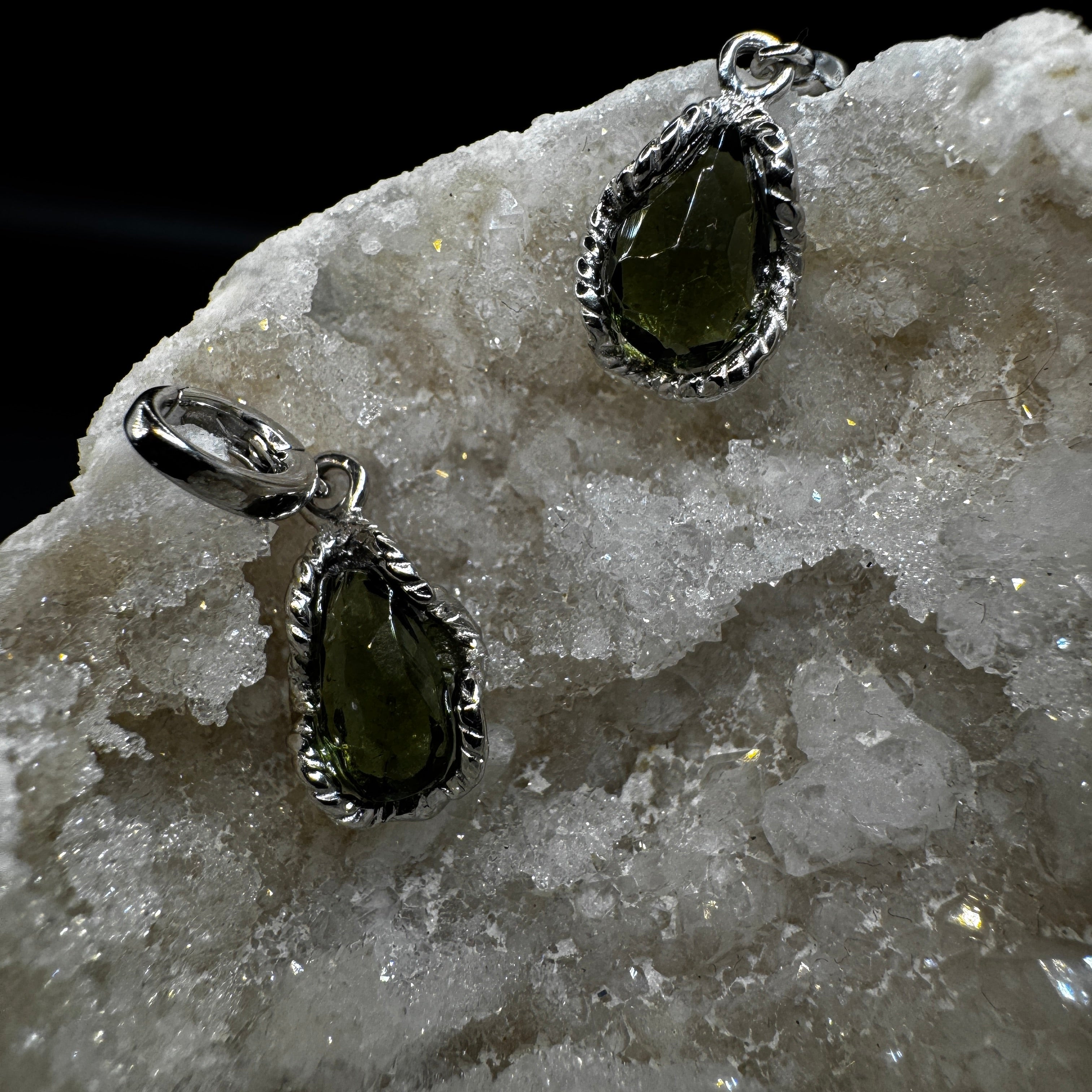 Moldavite Freeform S925 Certified Necklace
