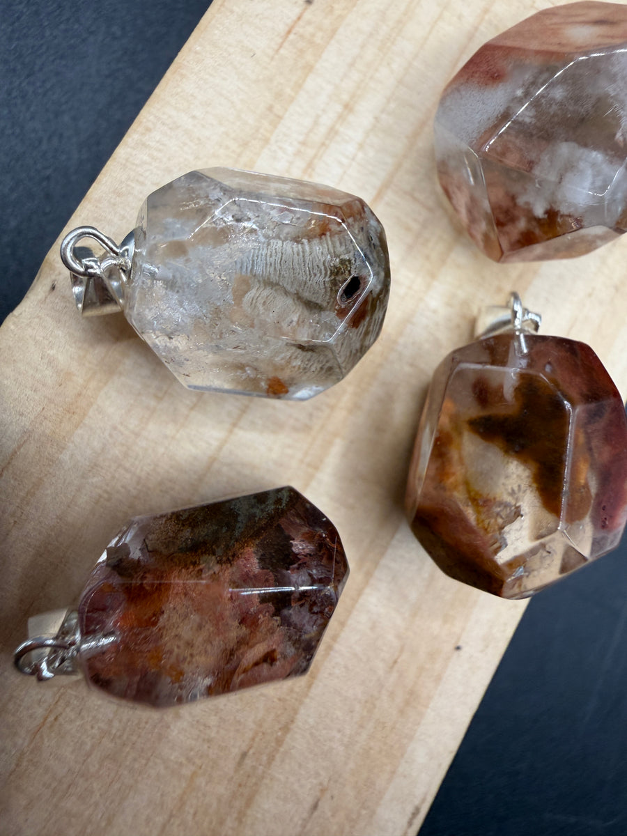Amphibole Quartz S925 Necklace