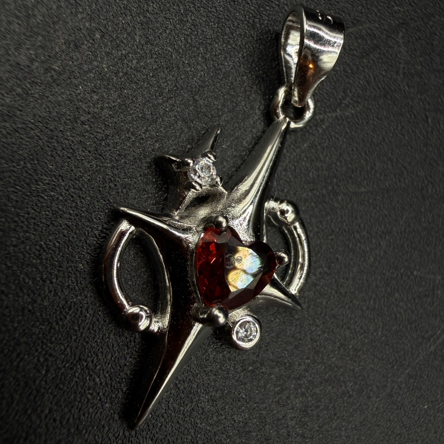 Garnet Star S925 Necklace